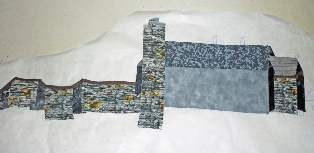 Re-creating Stirling Castle using fabric pieces