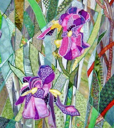 Close-Up Of Iris Quilt