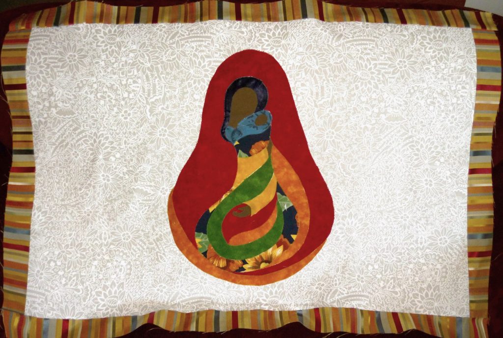 Madonna and Child of colour quilt