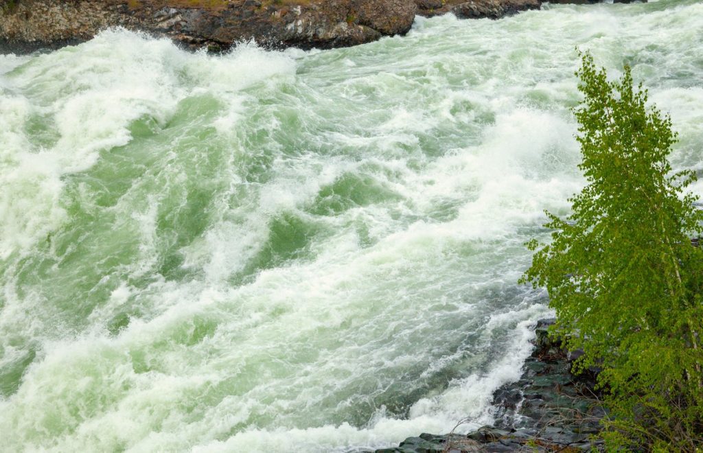 White-water rapids