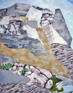 Piecing a fractured landscape quilt