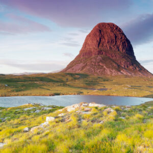 Suilven a stone mountain in the NW of Scotland