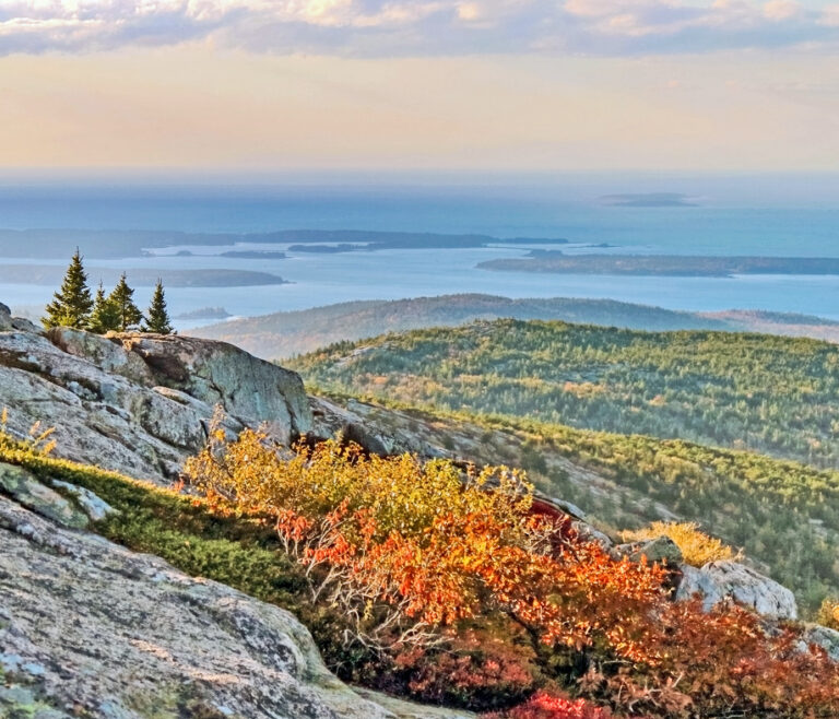 Cadillac Mountain in Acadia National Park in Maine