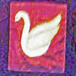 Applique of a swan