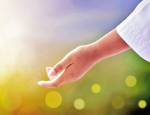 Hope concept: a helping hand