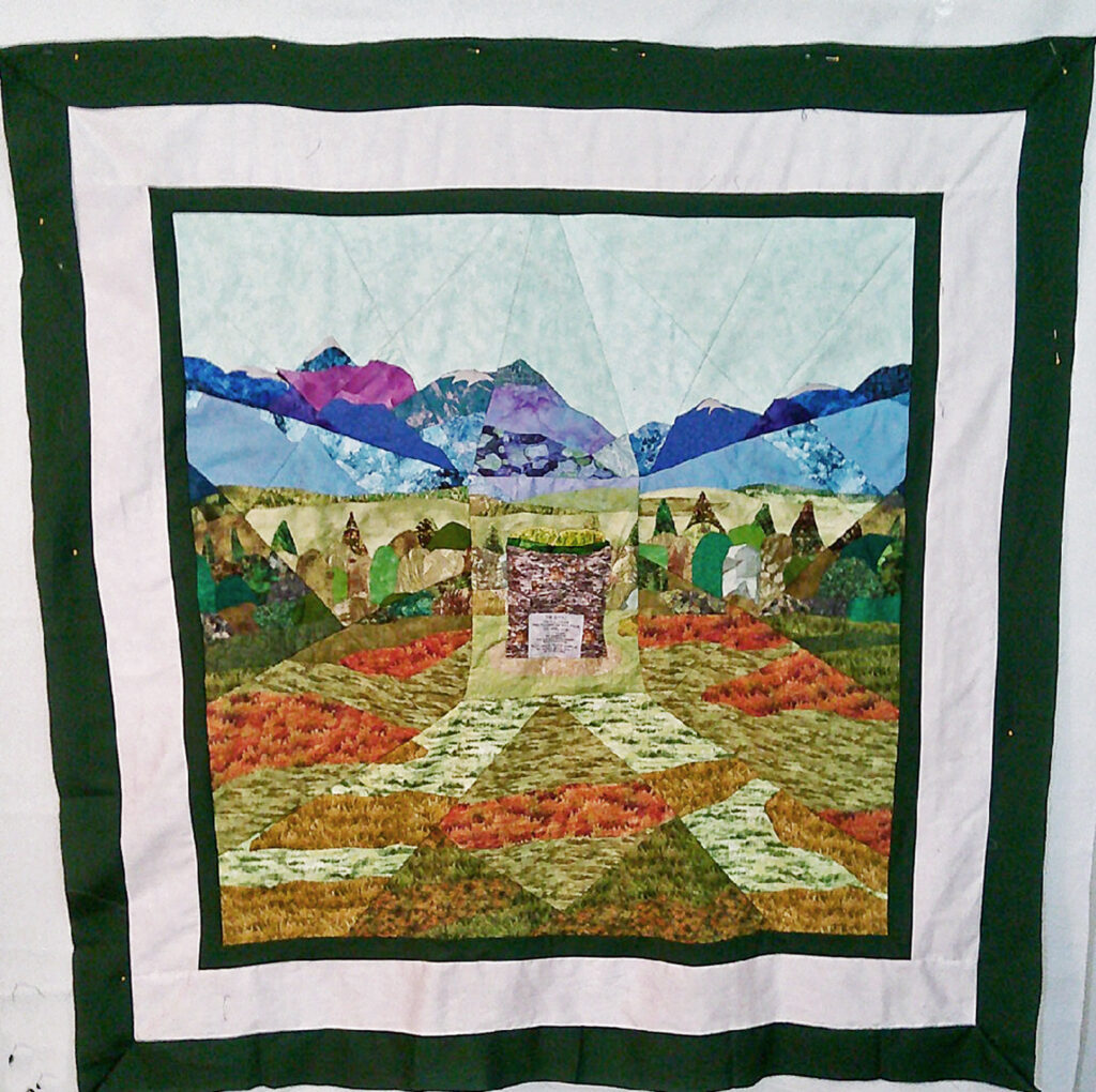 A quilt of the battlefield of Culloden