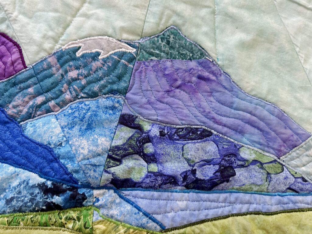 Culloden quilt... the highland mountains stitched together