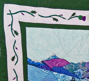 Culloden Quilt with a thistle border