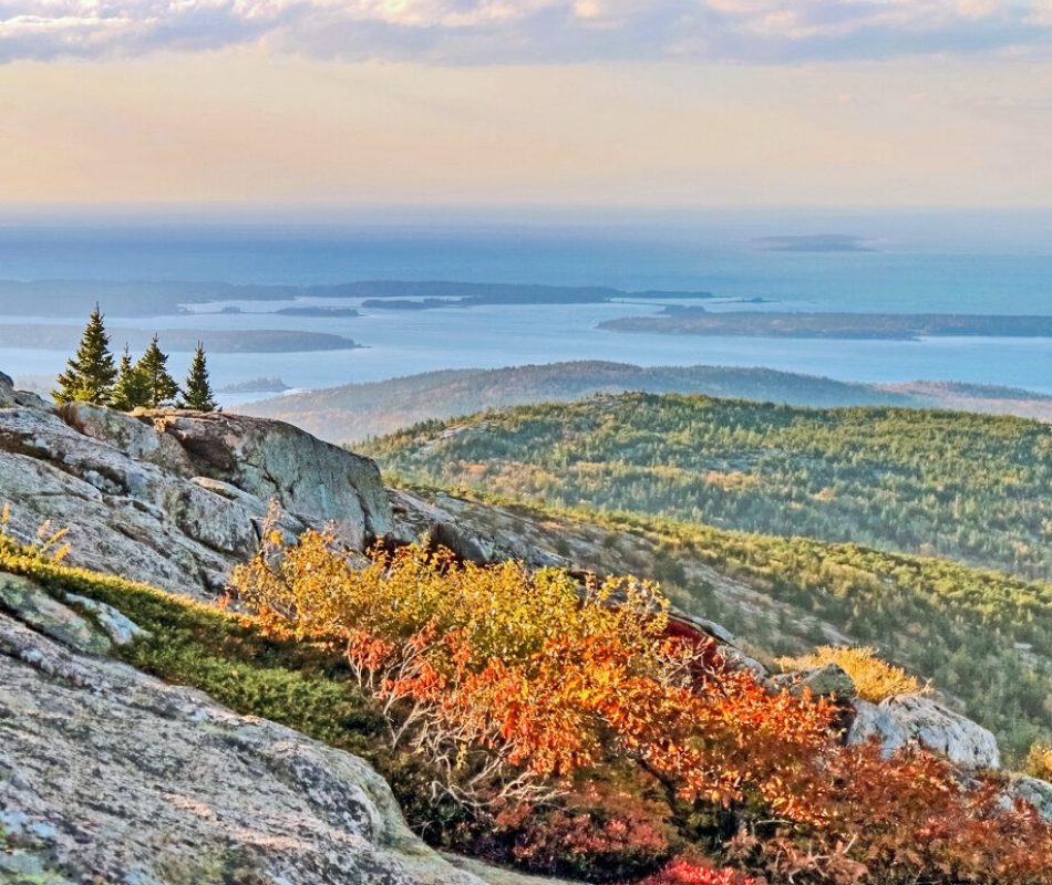 Cadillac Mountain in Acadia National Park in Maine