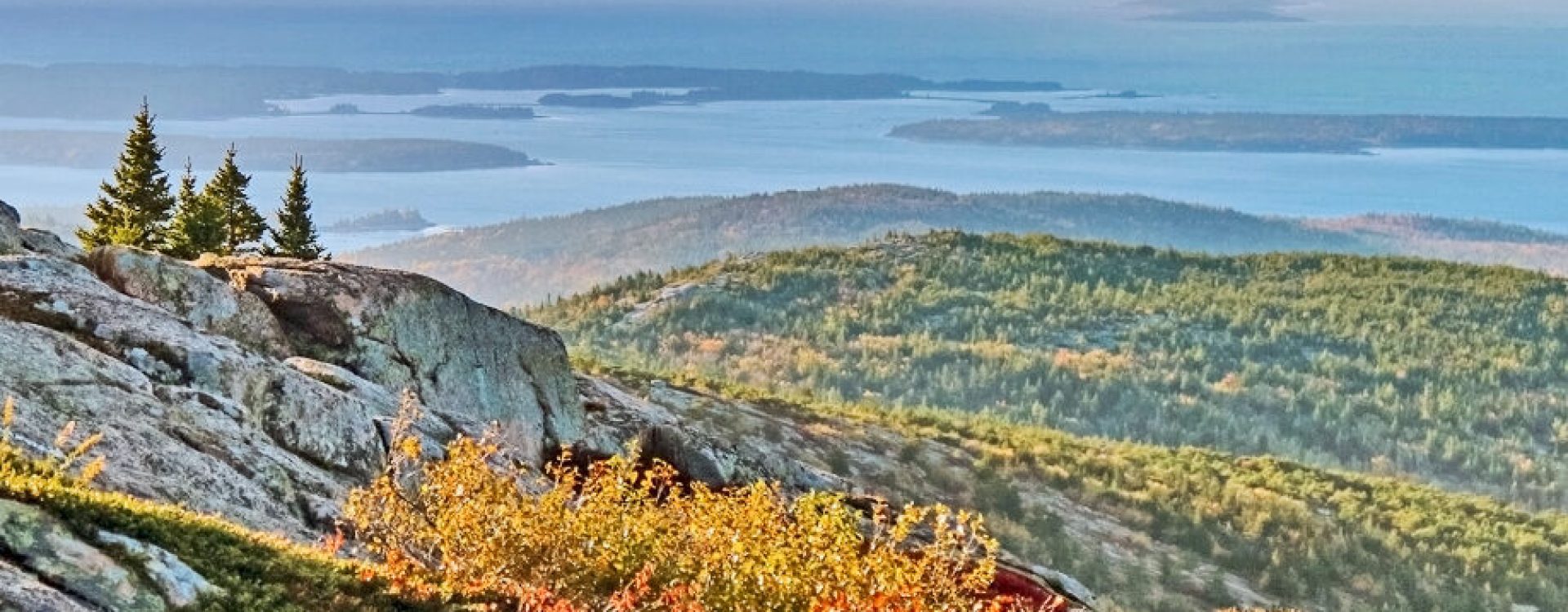 Cadillac Mountain in Acadia National Park in Maine